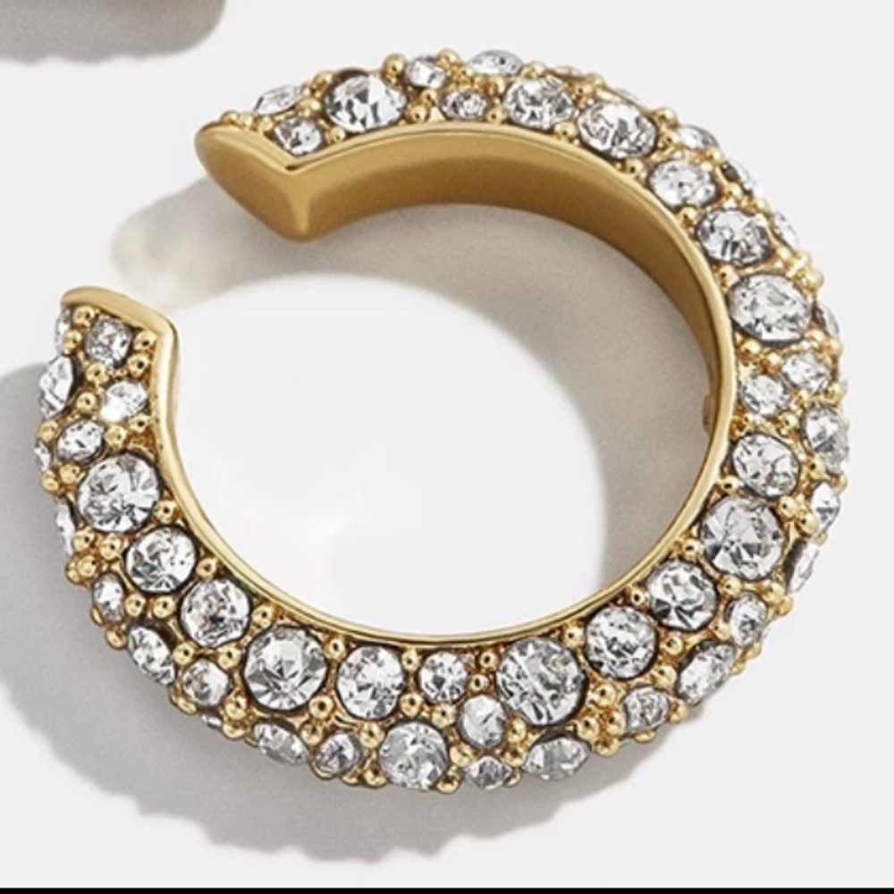 Clear Rhinestone Ear Cuff - Picture 2 of 3